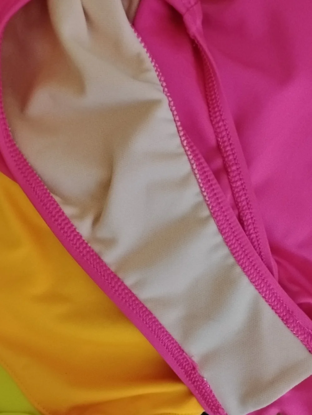 Lands' End Neon Color Blocked One Piece Girl's Swimsuit 14+